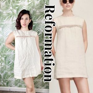 Reformation Linen  Mini Dress